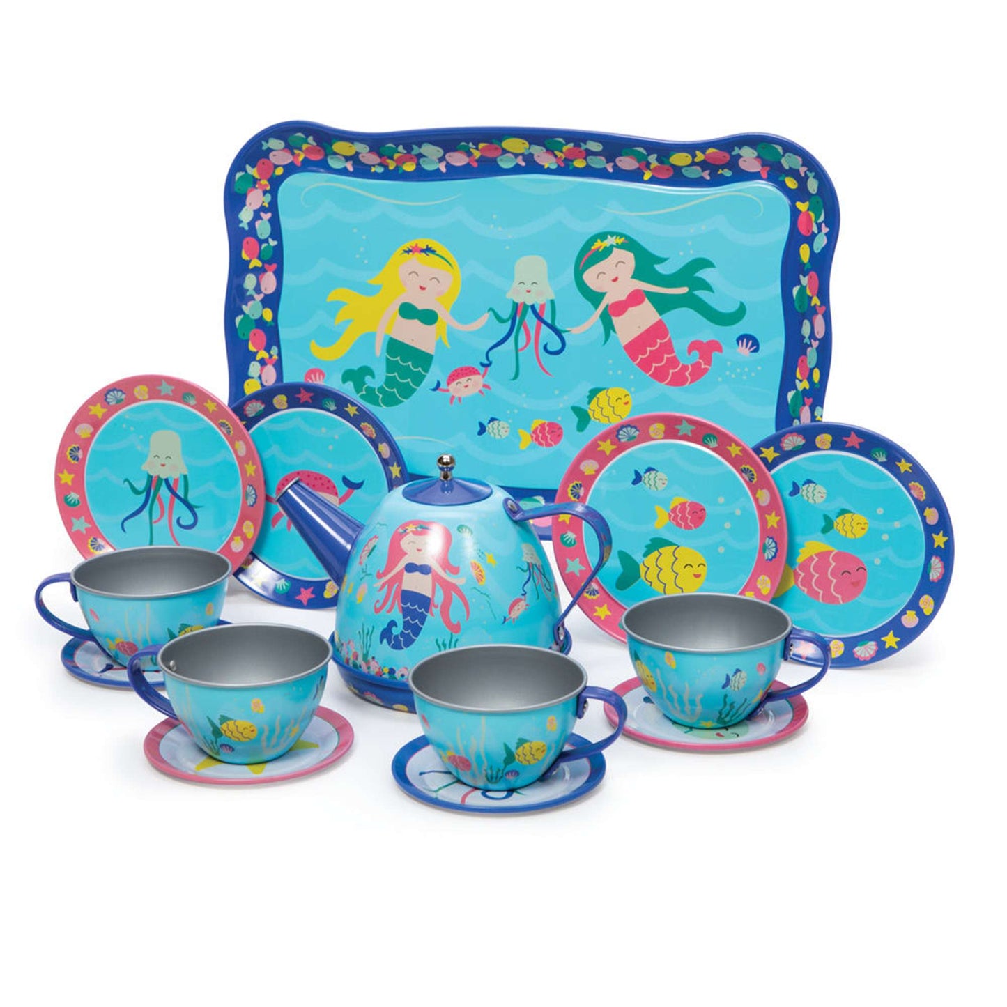 Mermaid Tin Tea Set - Toby Tiger