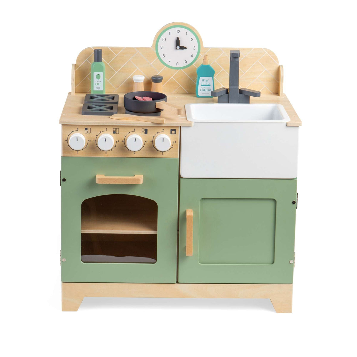 Wooden Play Kitchen - Toby Tiger UK
