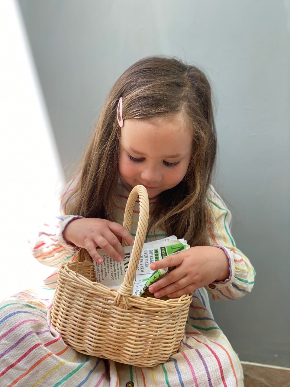 Wicker Shopping Basket - Toby Tiger