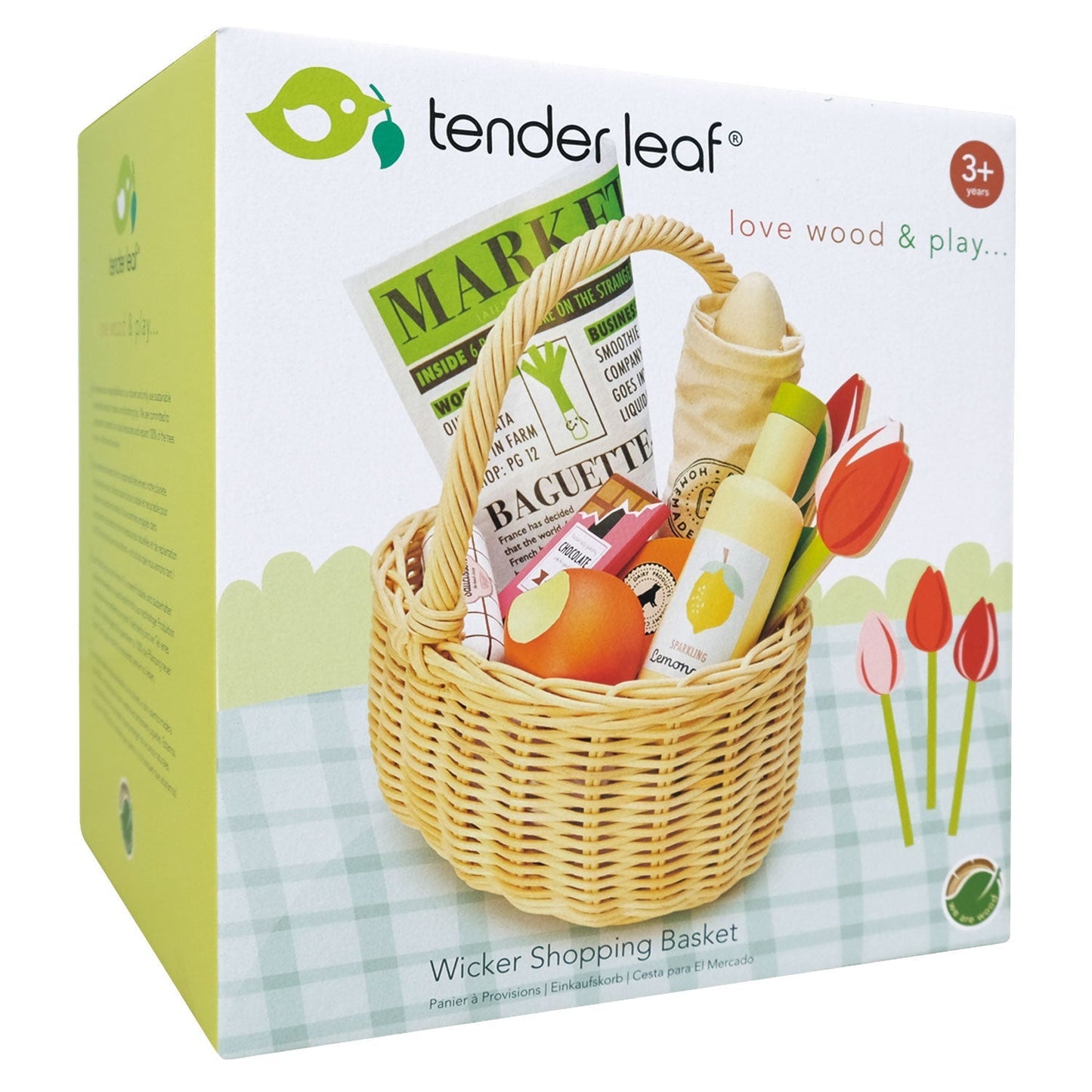 Wicker Shopping Basket - Toby Tiger