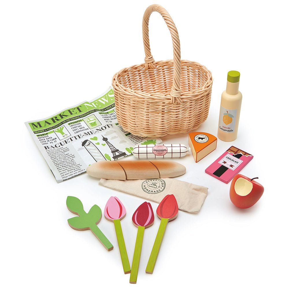 Wicker Shopping Basket - Toby Tiger