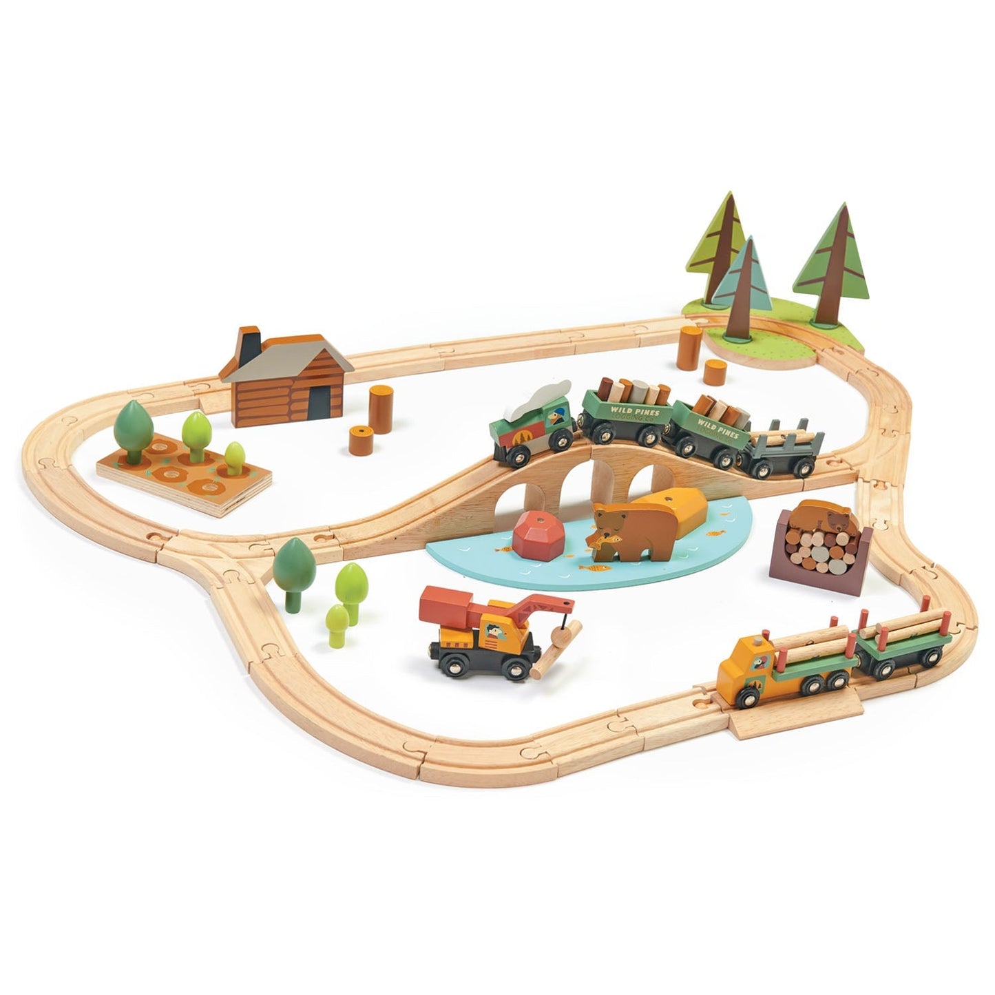 Wild Pines Train Set - Toby Tiger