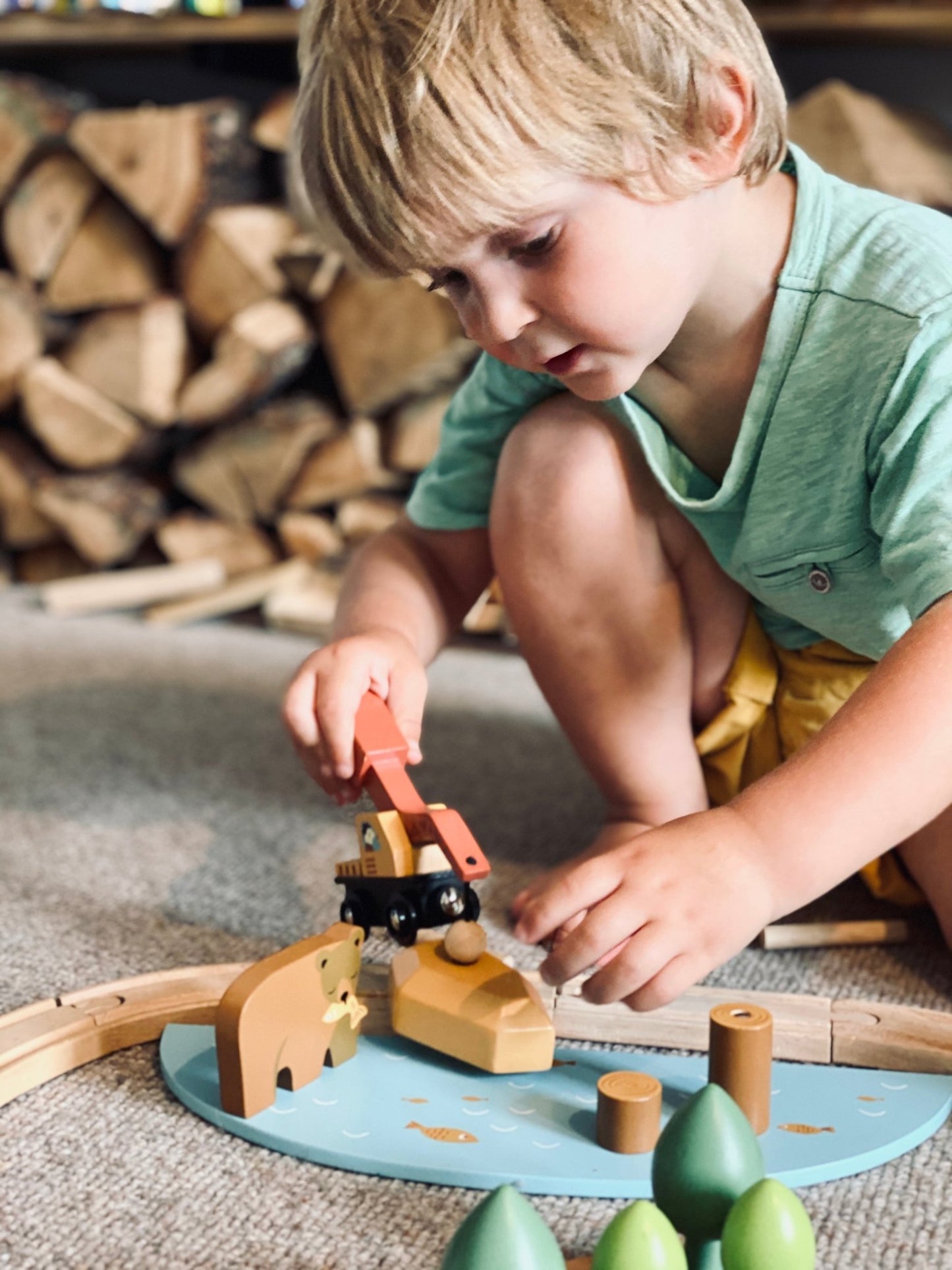 Wild Pines Train Set - Toby Tiger