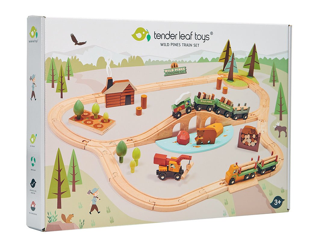 Wild Pines Train Set - Toby Tiger