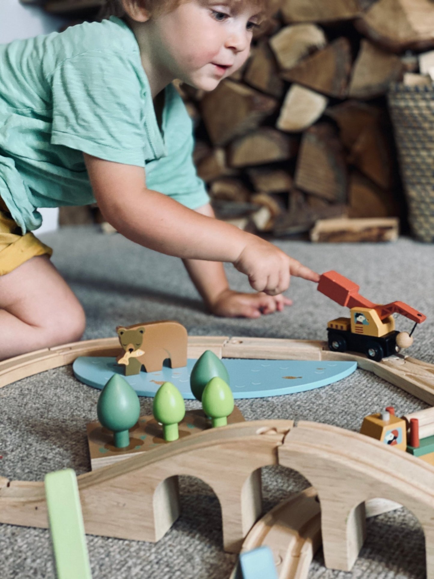 Wild Pines Train Set - Toby Tiger