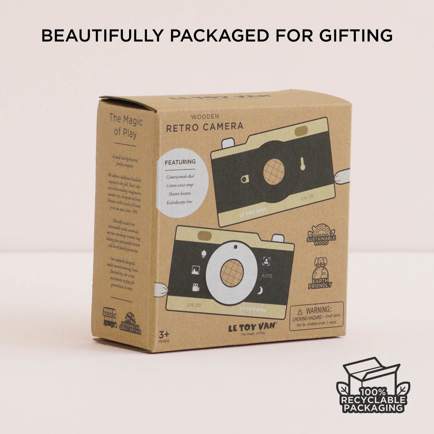 Wooden Retro Camera - Toby Tiger UK