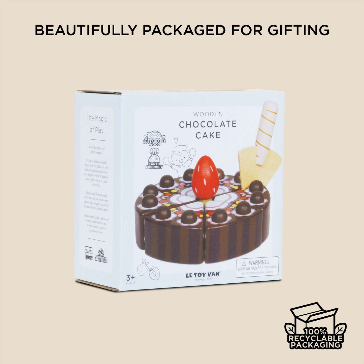 Chocolate Gateau Sliceable Cake - Toby Tiger UK