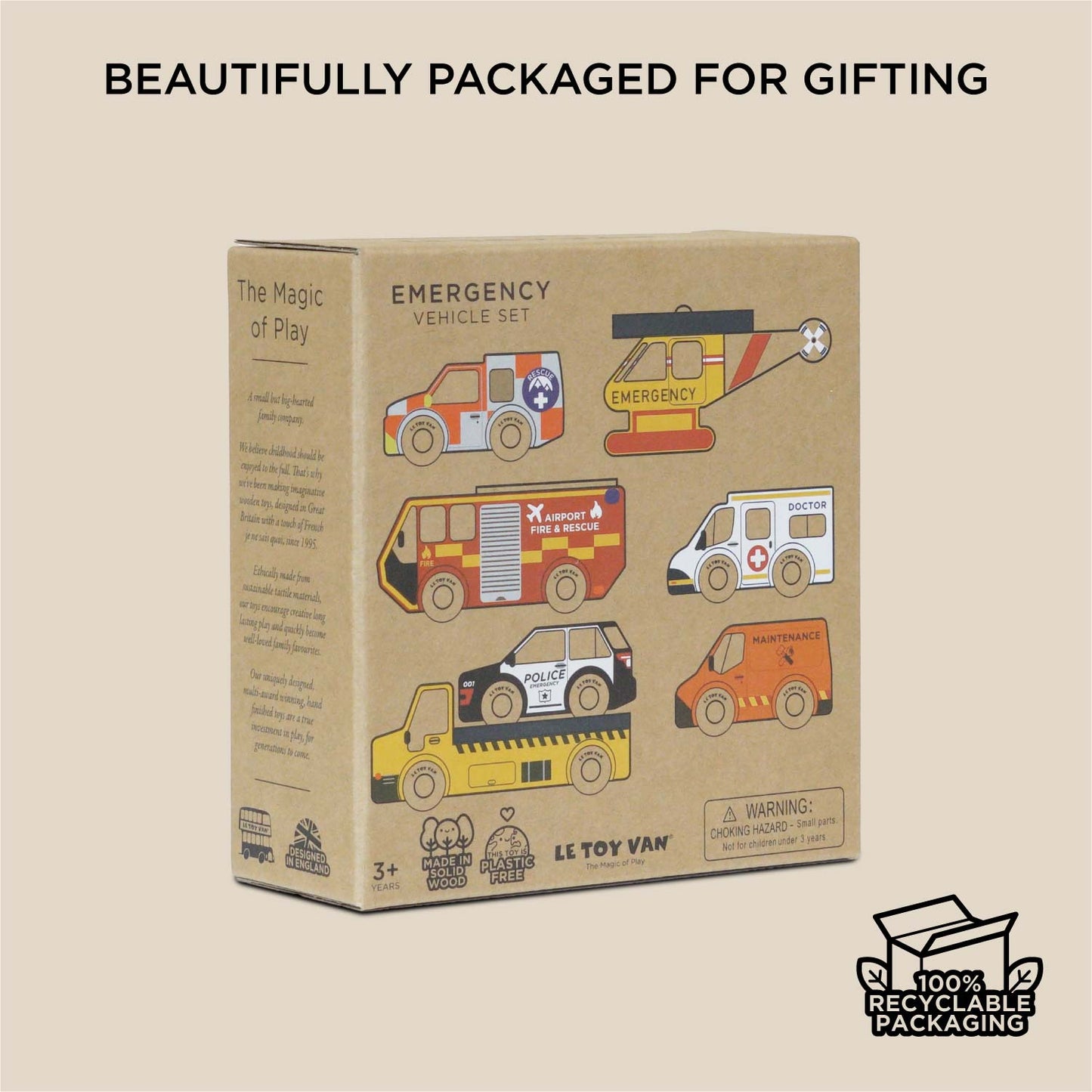 Emergency Helicopter & Rescue Car Gift Set - Toby Tiger UK