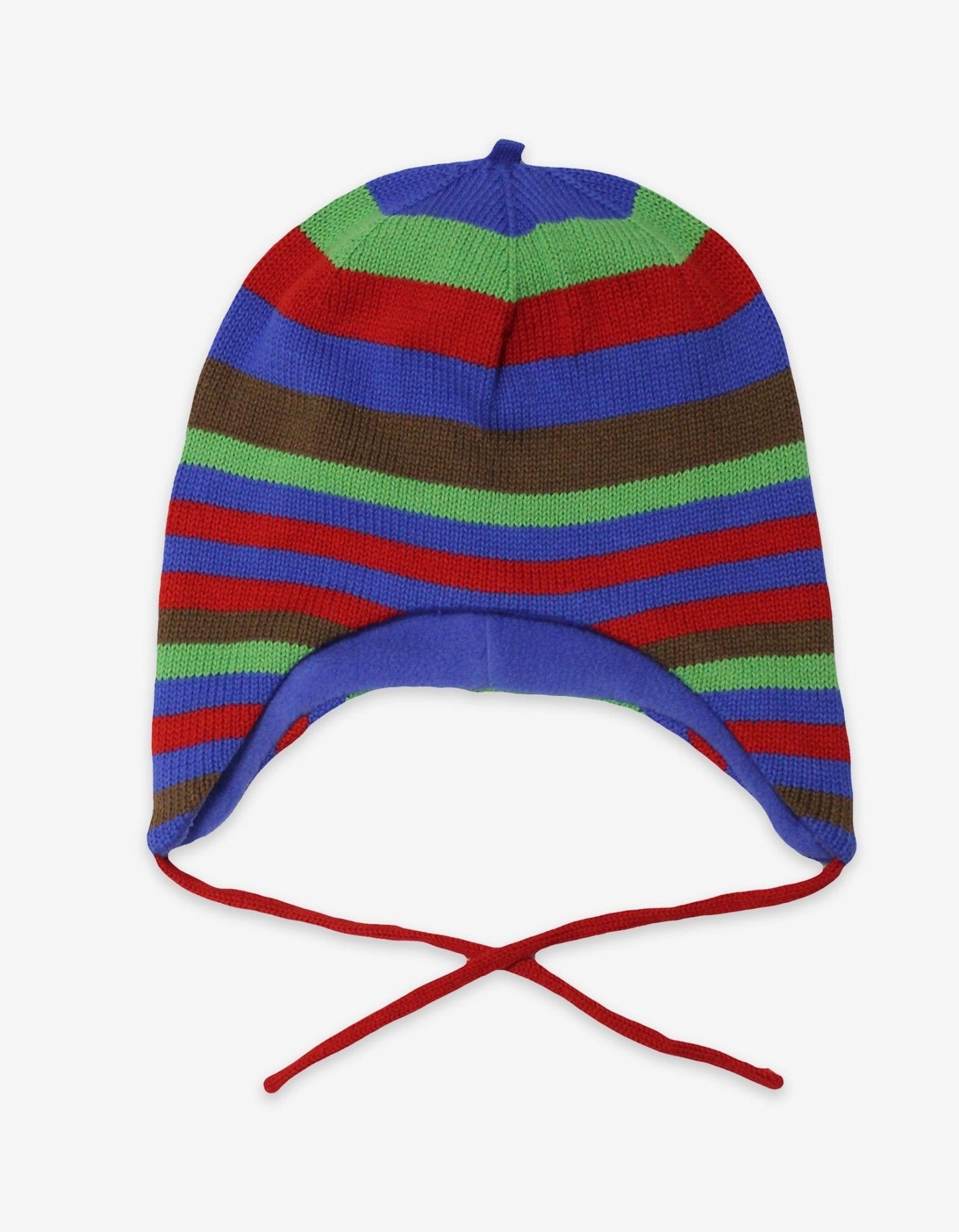 Blue and Brown Stripe Knitted Hat - Toby Tiger