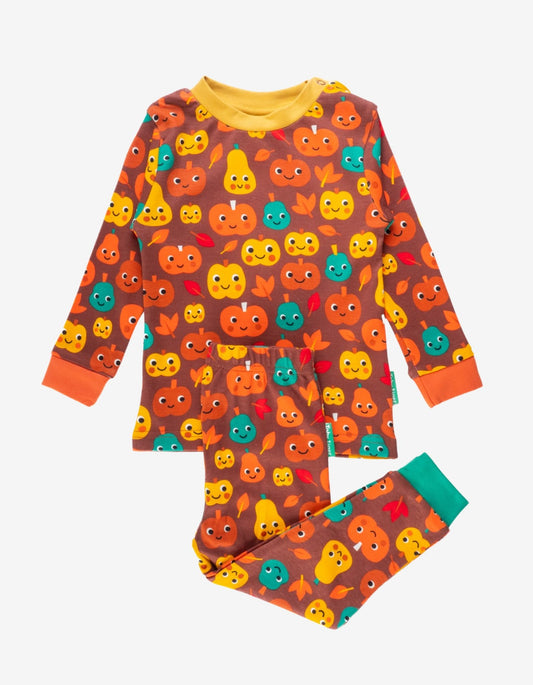 Organic Pumpkin Print Pyjamas - Toby Tiger