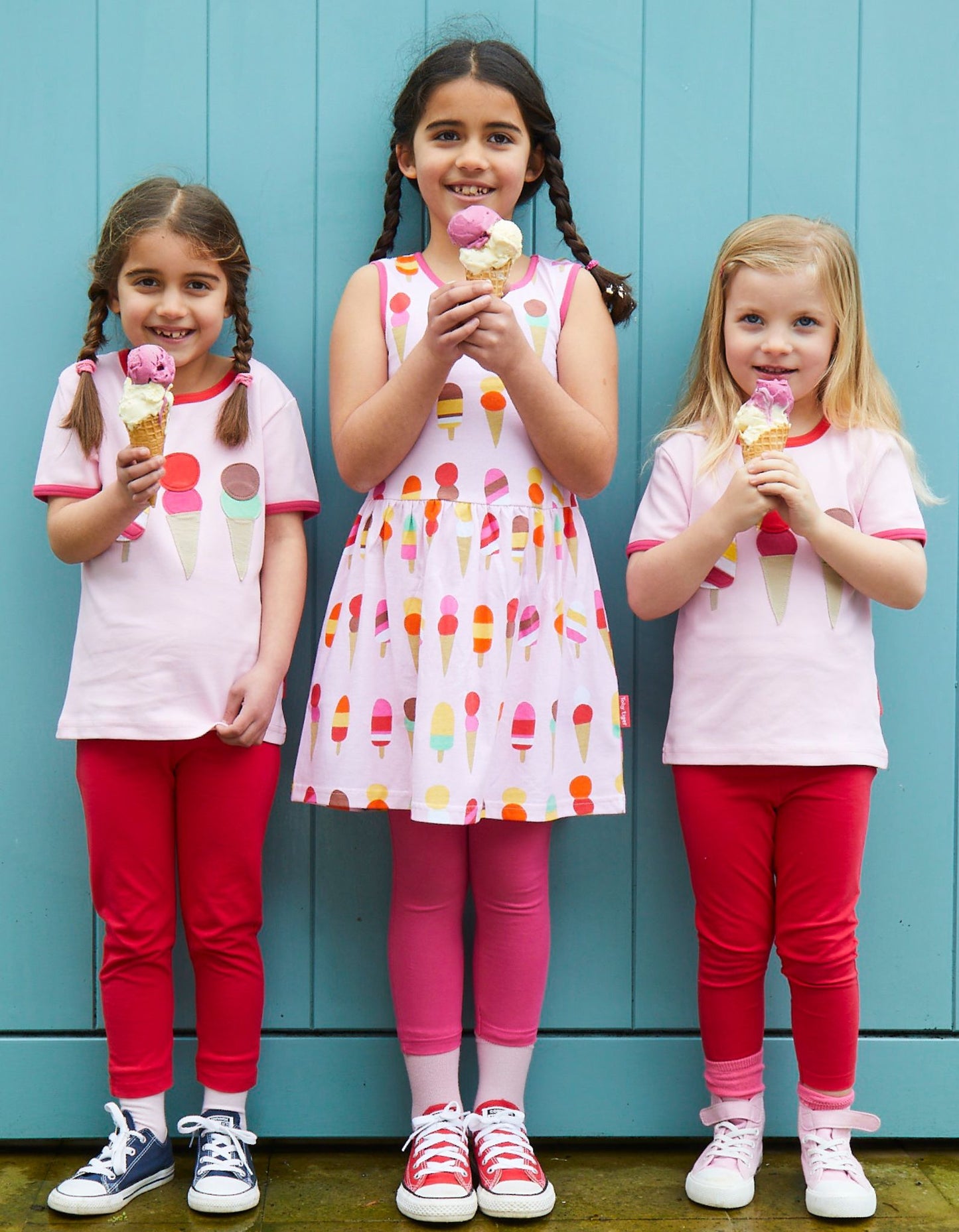 Organic Ice Cream Applique T-Shirt - Toby Tiger