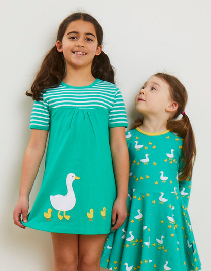 Organic Duck Applique Dress