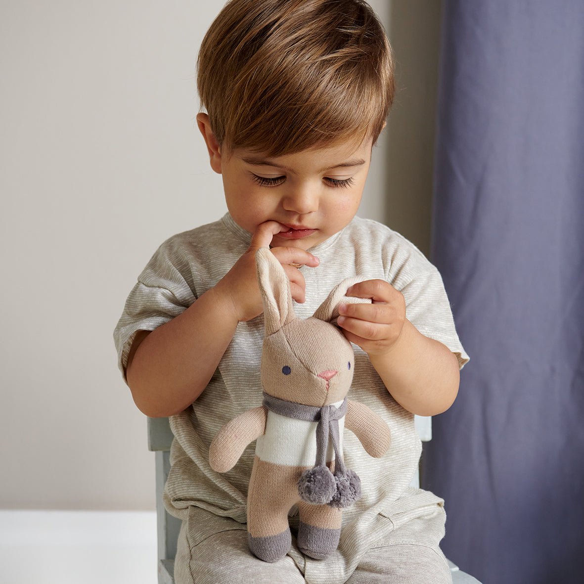 Baby Threads Taupe Bunny Gift Set - Toby Tiger