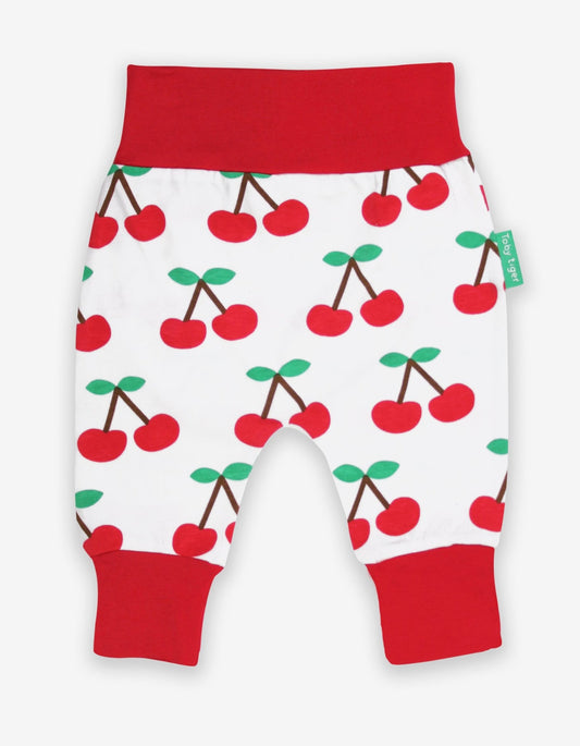 Organic Cherry Print Yoga Pants - Toby Tiger