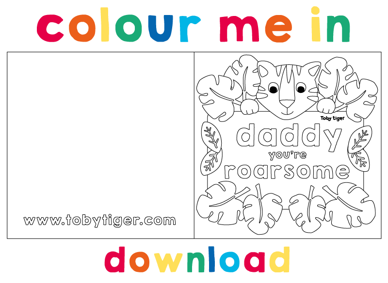 Father's Day Card - Toby Tiger