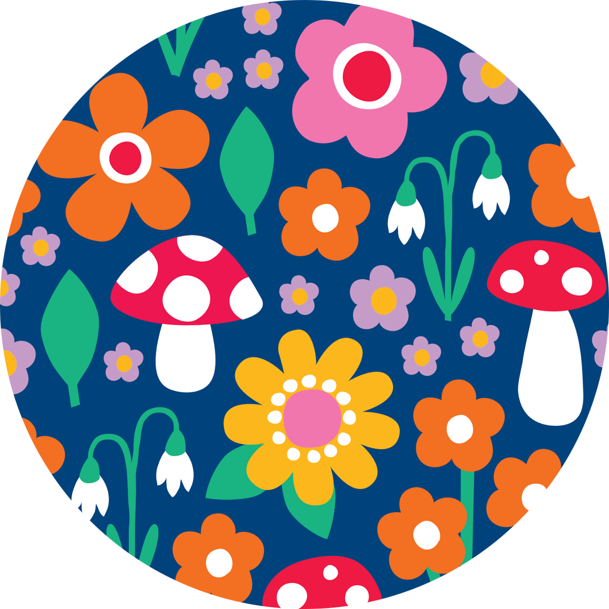 Floral Mushroom Bold Print Kidswear Collection - Toby Tiger UK Retail