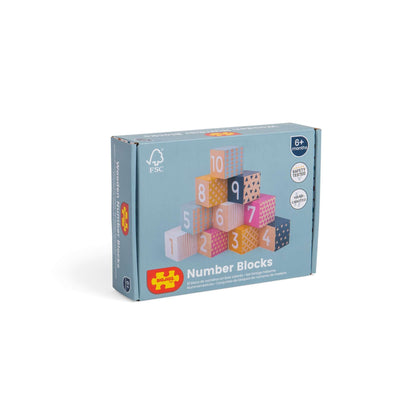 Wooden Number Blocks - FSC® Certified - Toby Tiger UK