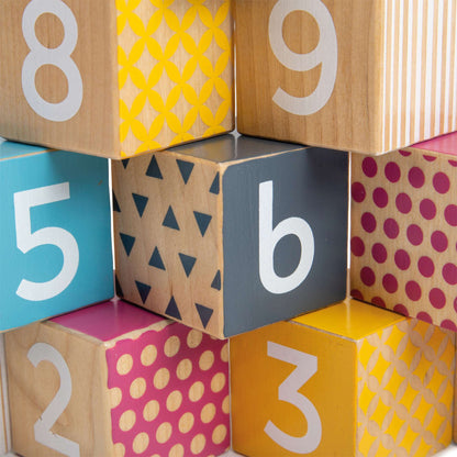 Wooden Number Blocks - FSC® Certified - Toby Tiger UK