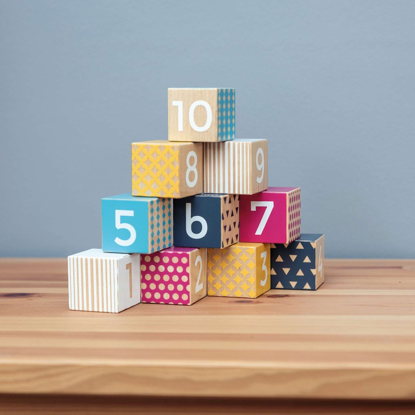 Wooden Number Blocks - FSC® Certified - Toby Tiger UK