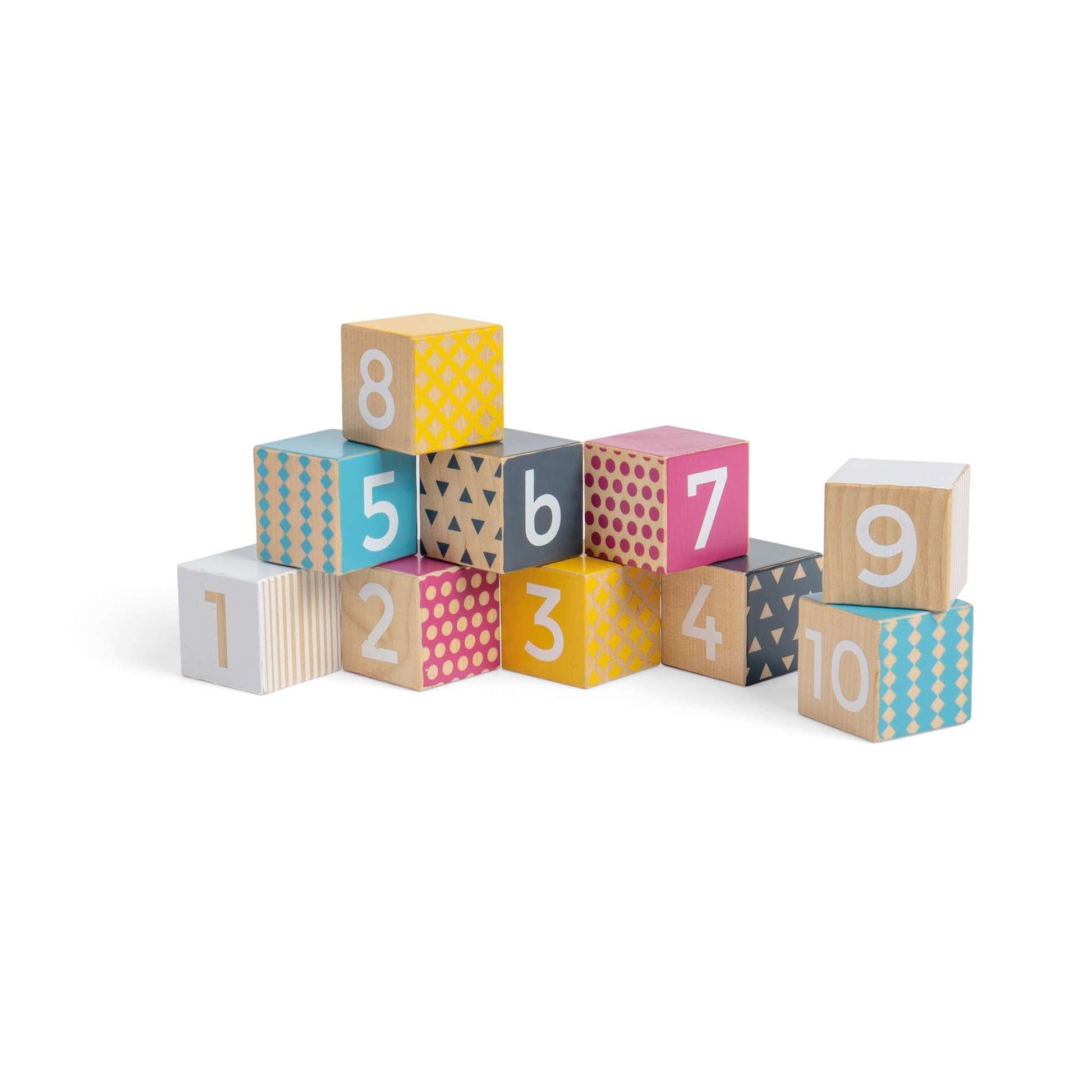 Wooden Number Blocks - FSC® Certified - Toby Tiger UK