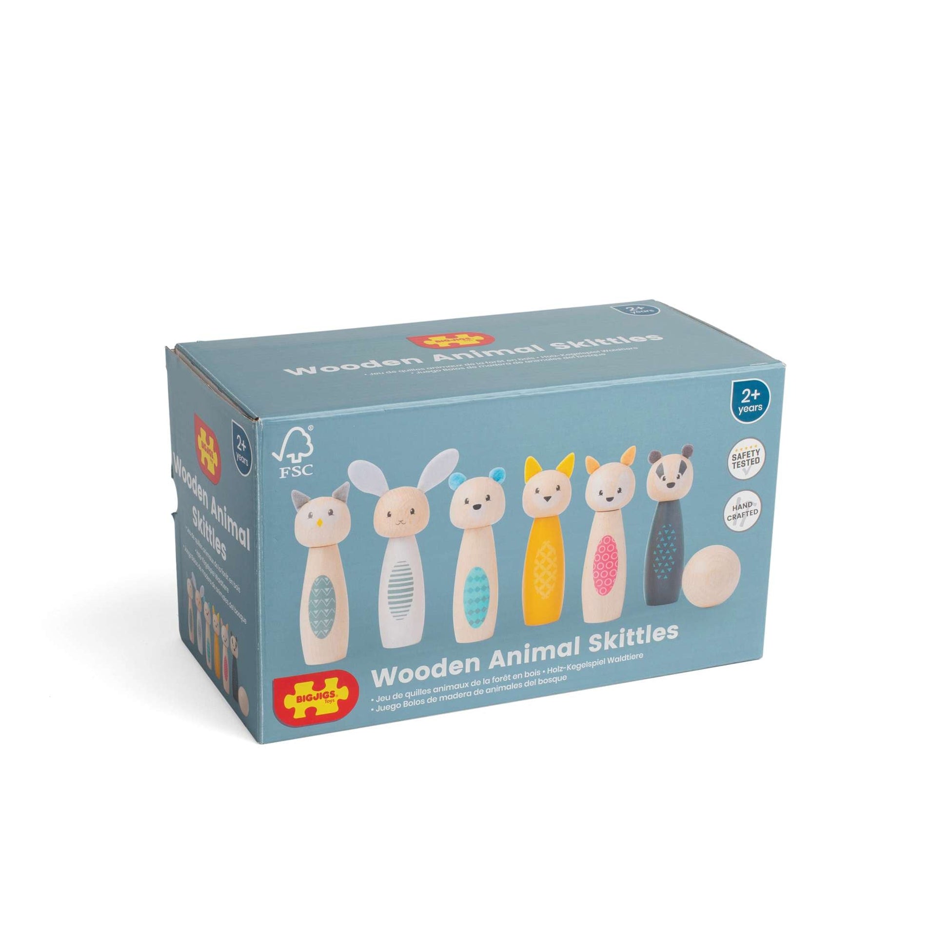 Woodland Animal Skittles - FSC® Certified - Toby Tiger UK