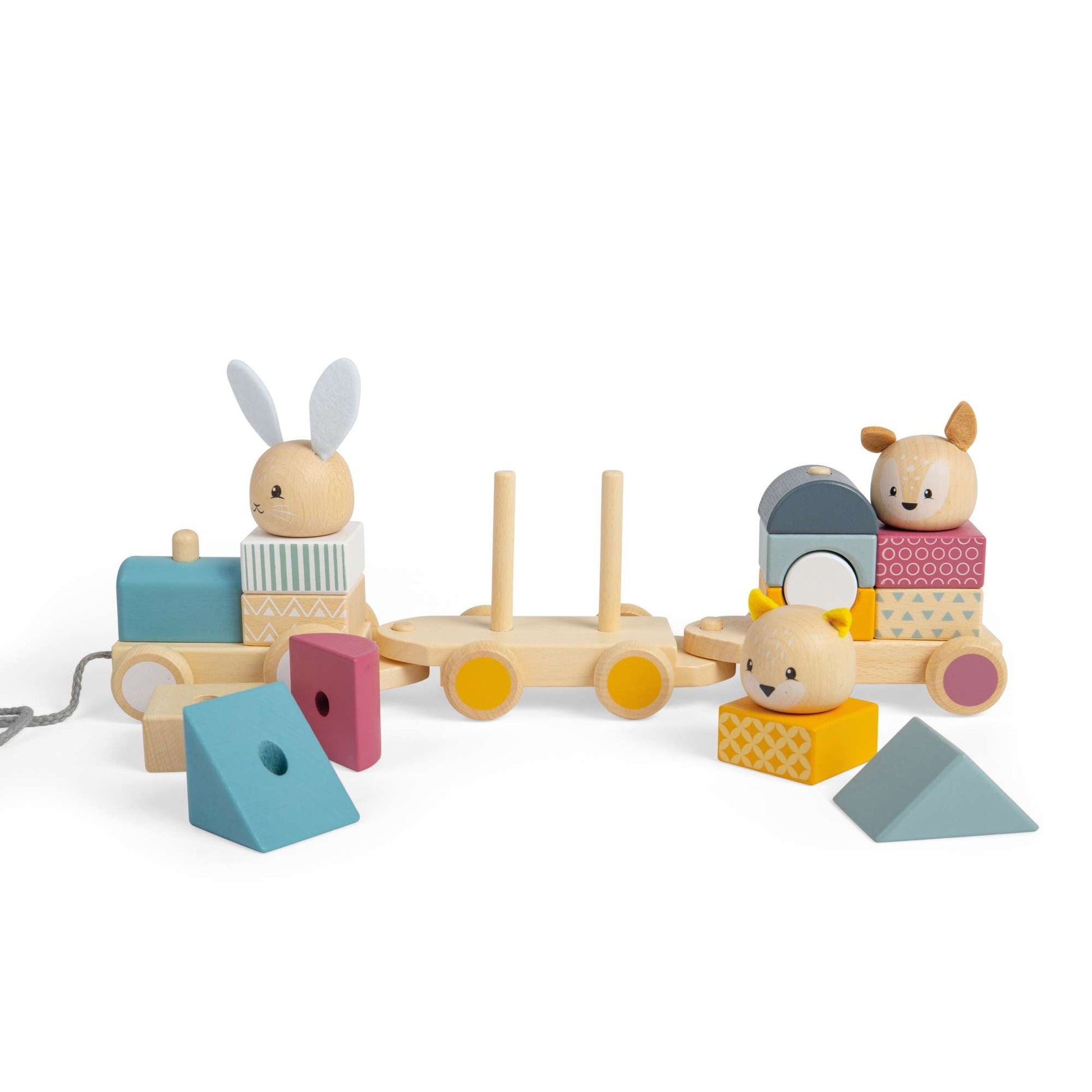 Activity Pull Along Train - FSC® Certified - Toby Tiger UK
