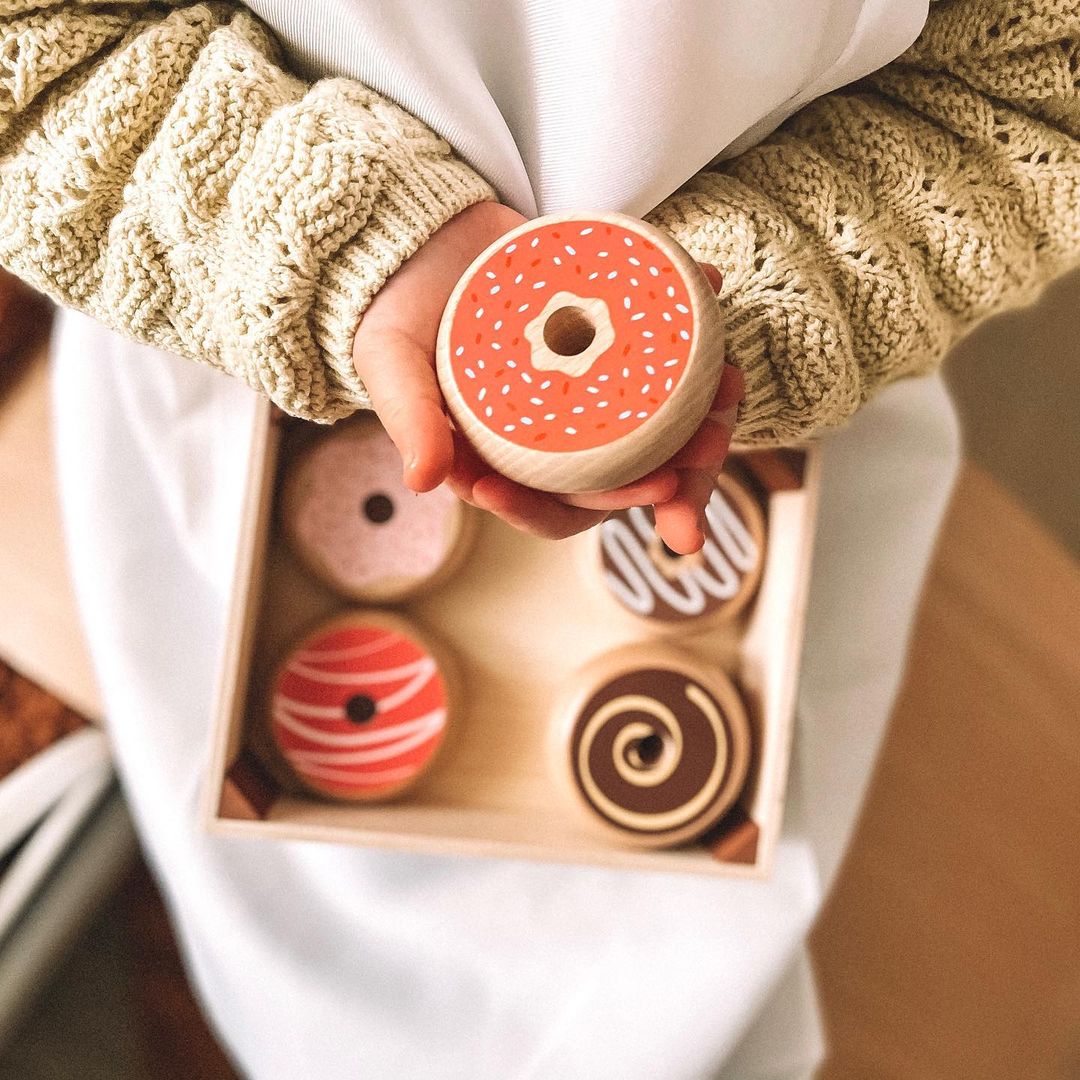 Doughnut Crate - Wooden Toy - Toby Tiger