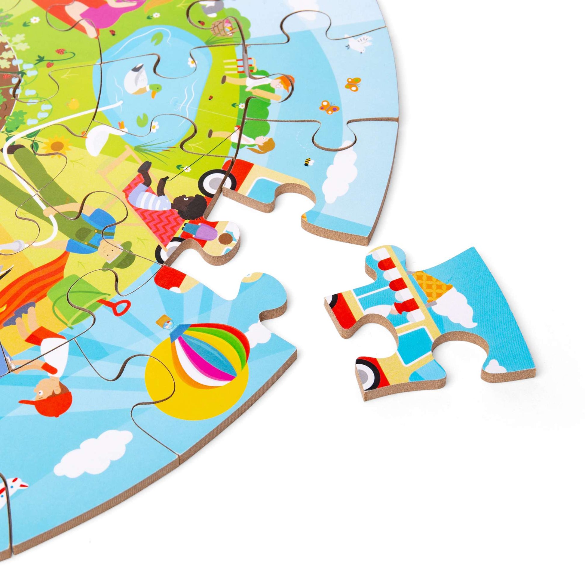 Seasonal Circular Floor Puzzle - Toby Tiger UK