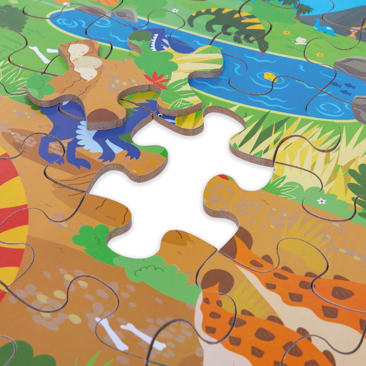 Dämmerung der Dinosaurier Bodenpuzzle (48 Teile)