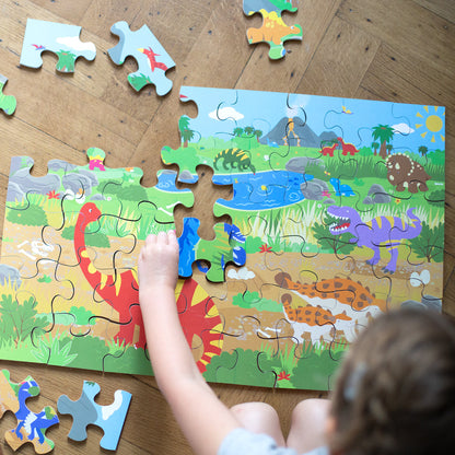 Dawn of the Dinosaur Floor Puzzle (48 piece)