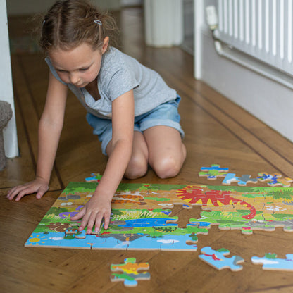 Dawn of the Dinosaur Floor Puzzle (48 piece)