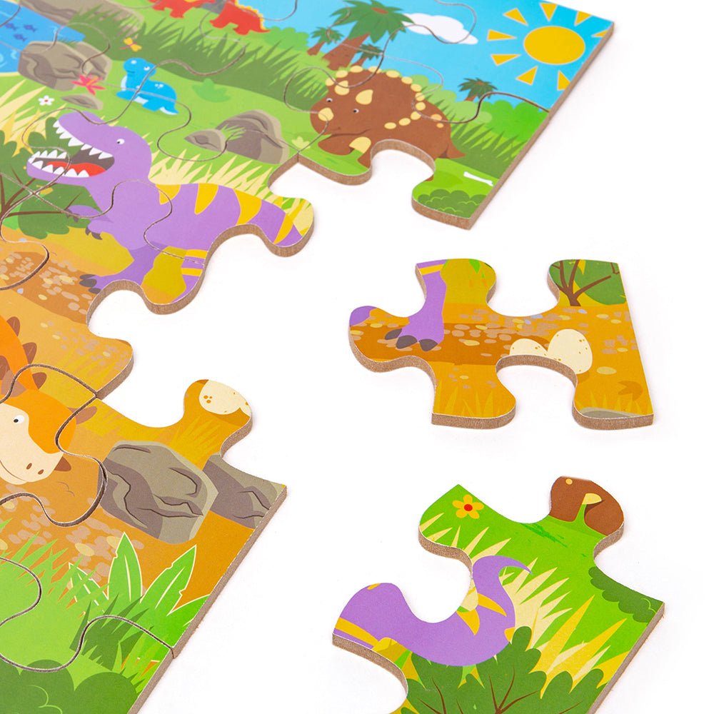 Dawn of the Dinosaur Floor Puzzle (48 Piece) - Toby Tiger