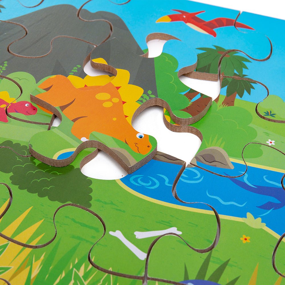 Dawn of the Dinosaur Floor Puzzle (48 Piece) - Toby Tiger