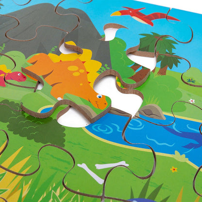 Dawn of the Dinosaur Floor Puzzle (48 Piece) - Toby Tiger
