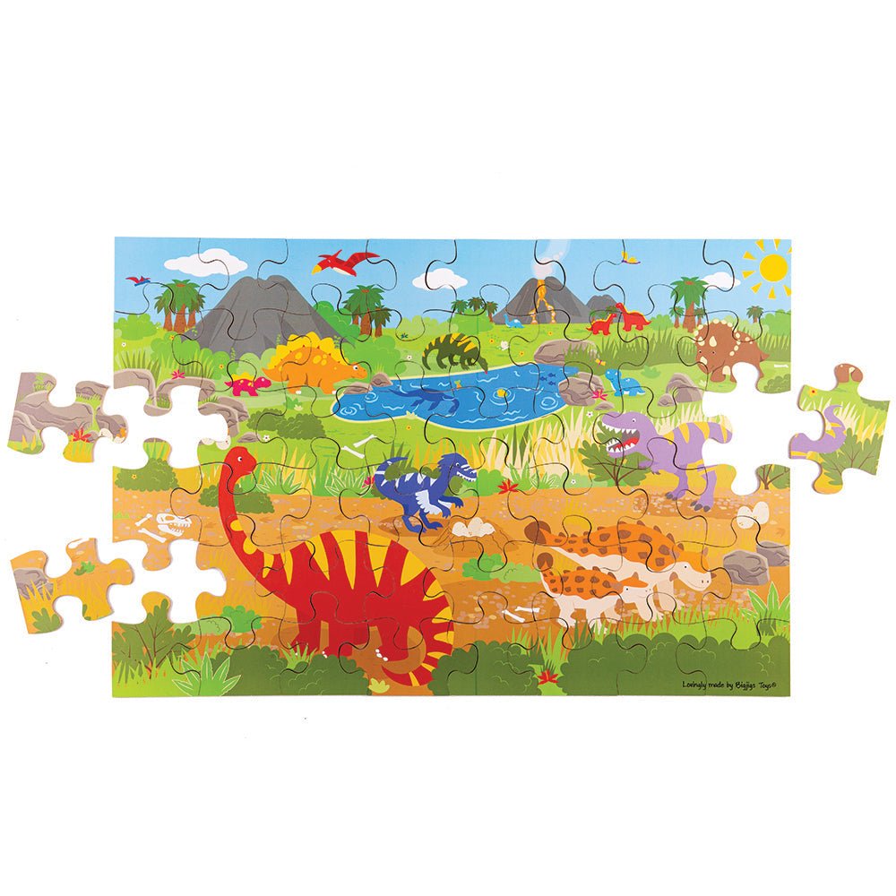 Dawn of the Dinosaur Floor Puzzle (48 Piece) - Toby Tiger