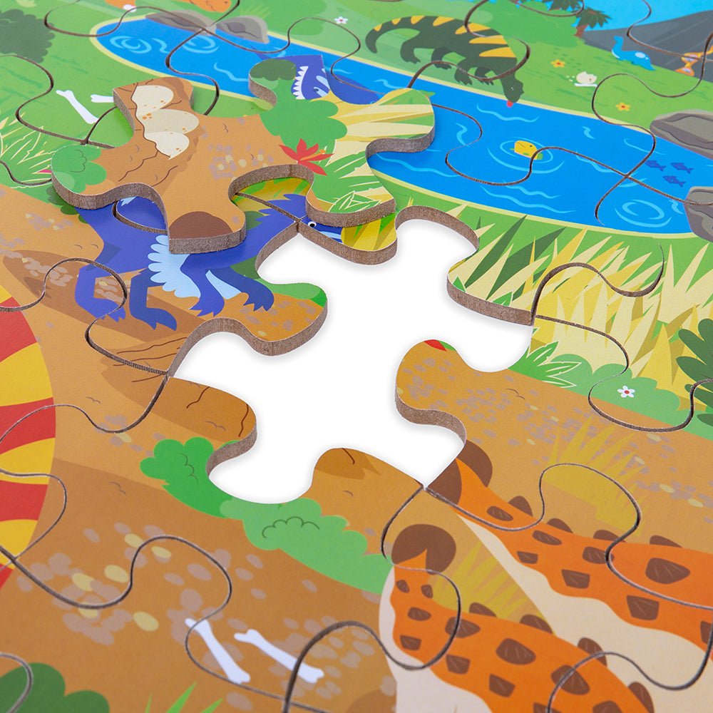 Dawn of the Dinosaur Floor Puzzle (48 Piece) - Toby Tiger