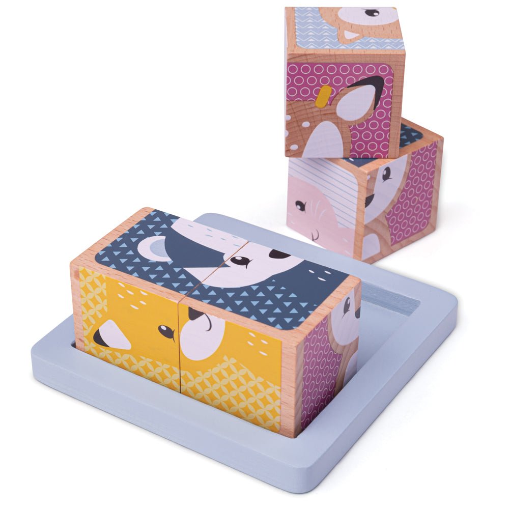 Woodland Cube Puzzle - FSC® Certified - Toby Tiger