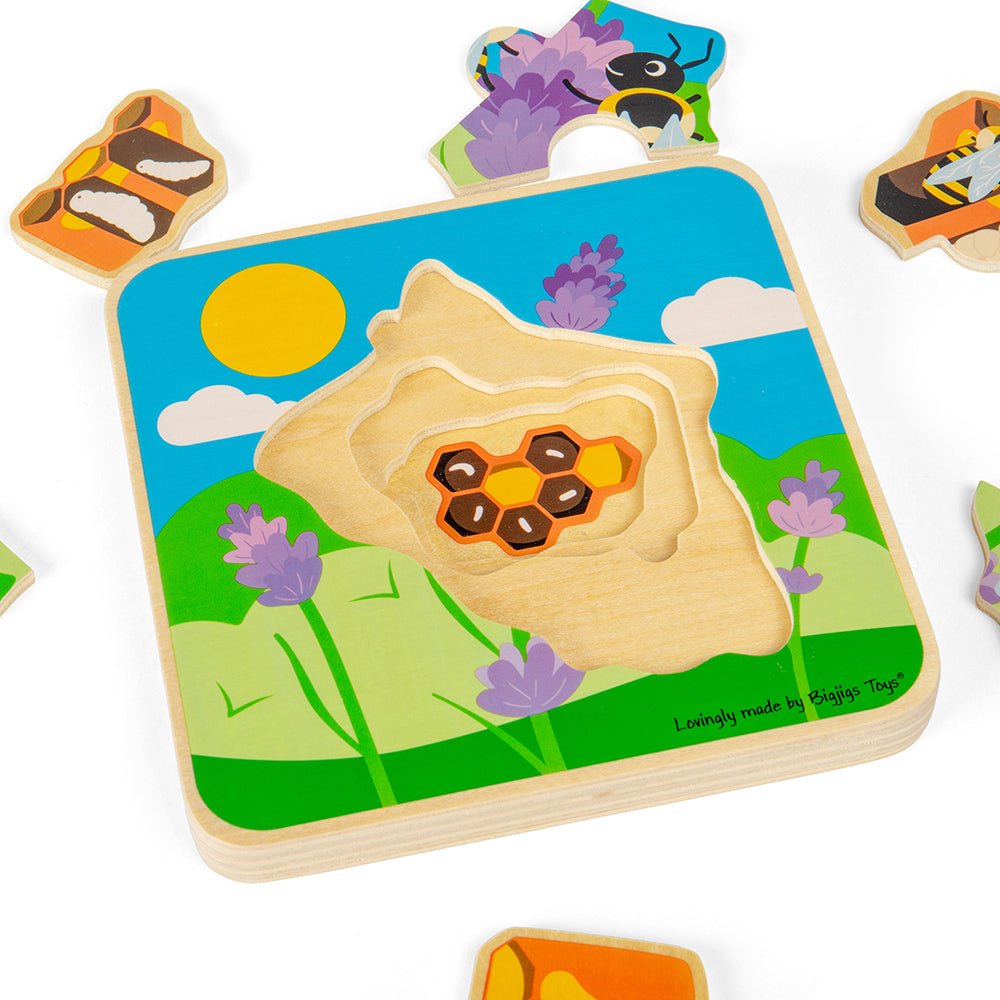 Lifecycle Layer Puzzle - Honeybee - Toby Tiger