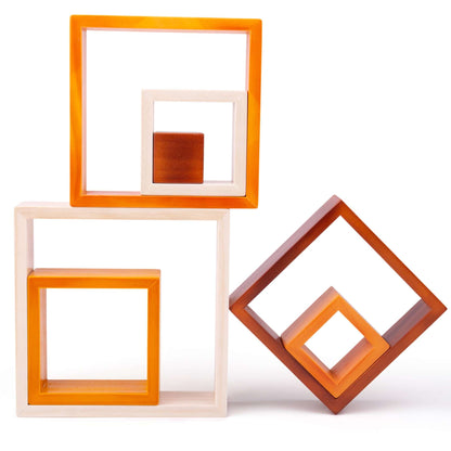 Wooden Stacking Squares - Toby Tiger UK