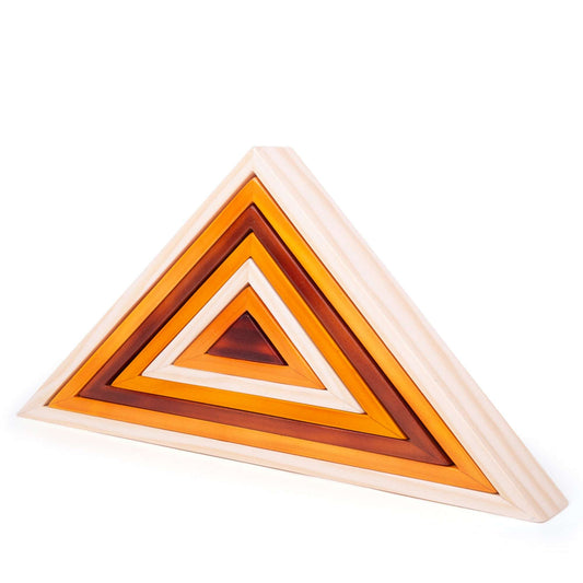 Wooden Stacking Triangles - Toby Tiger