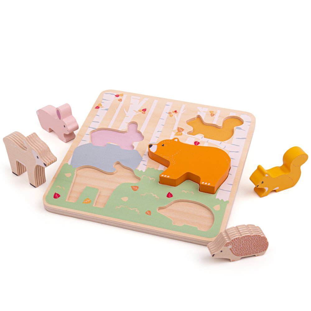 Woodland Chunky Puzzle - FSC® Certified - Toby Tiger