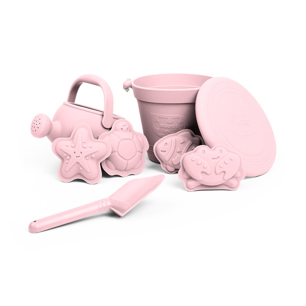 Blush Pink Silicone Beach Toys Bundle (5 pieces) - Toby Tiger