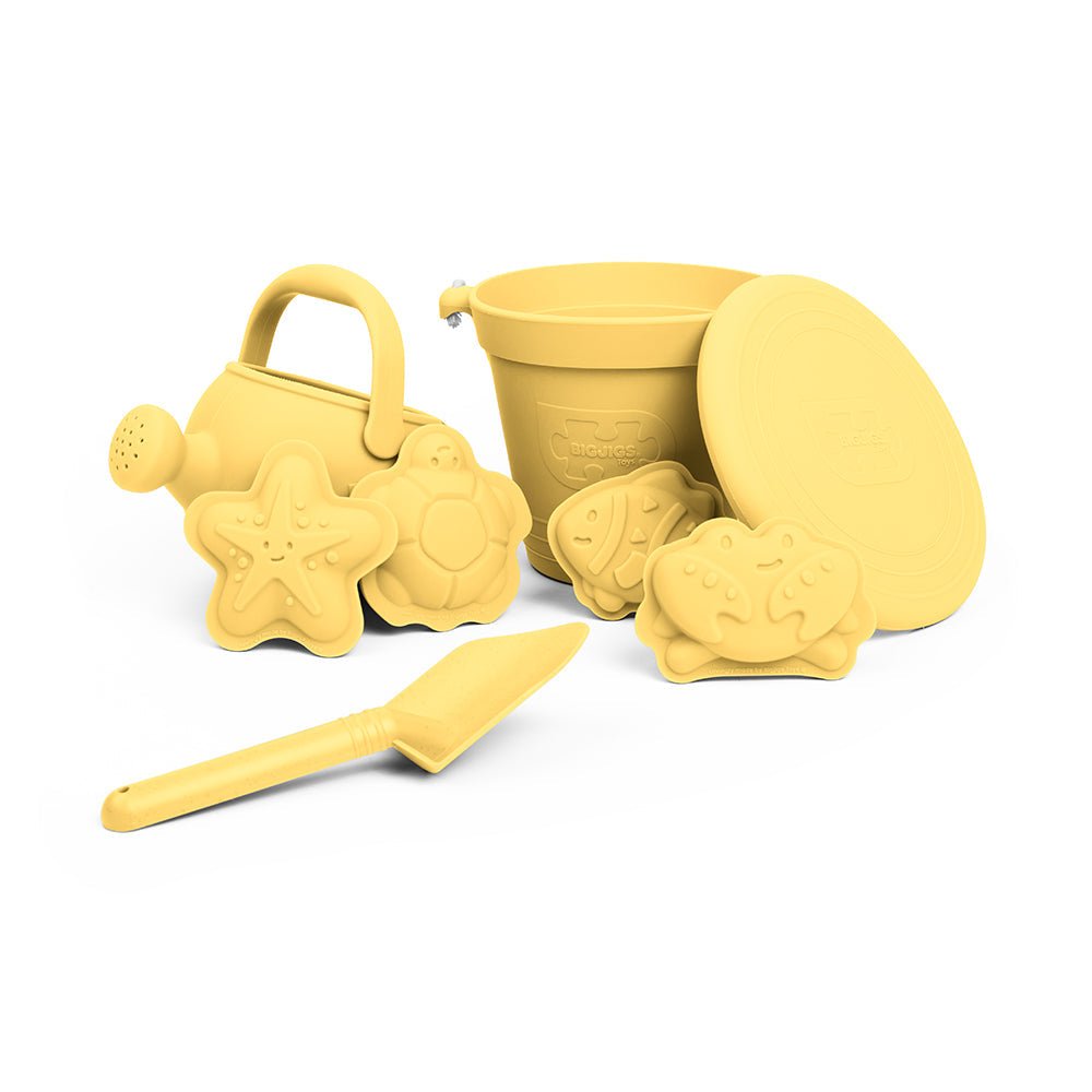 Honey Yellow Silicone Beach Toys Bundle (5 pieces) - Toby Tiger