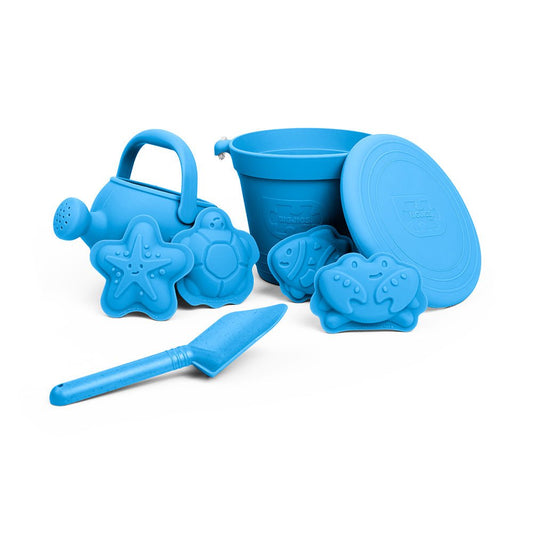 Ocean Blue Silicone Beach Toys Bundle (5 pieces) - Toby Tiger