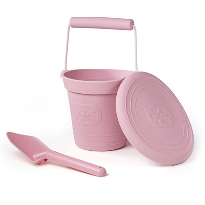 Blush Pink Silicone Bucket, Flyer and Spade Set - Toby Tiger