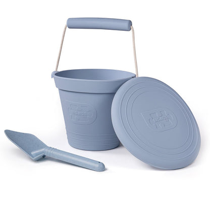 Dove Grey Silicone Bucket, Flyer and Spade Set - Toby Tiger