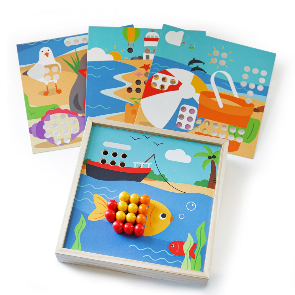 Seaside Peg Art Board - Toby Tiger