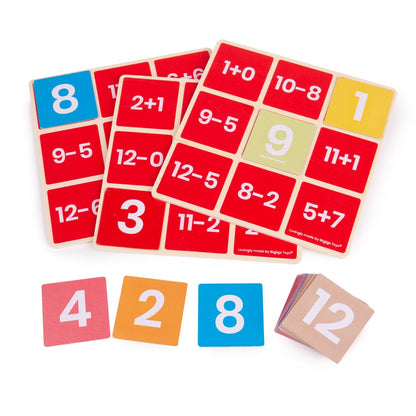 Math Bingo - Add & Subtract - Toby Tiger
