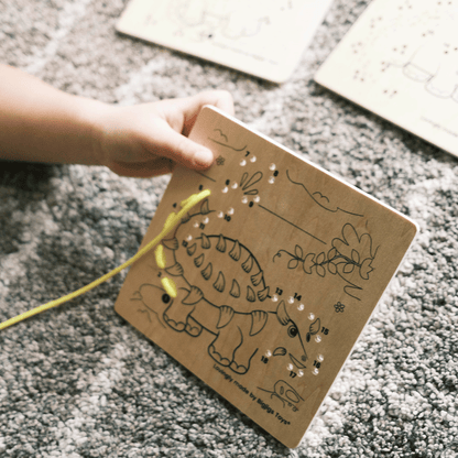 Lacing by Numbers - Dinosaur - Toby Tiger