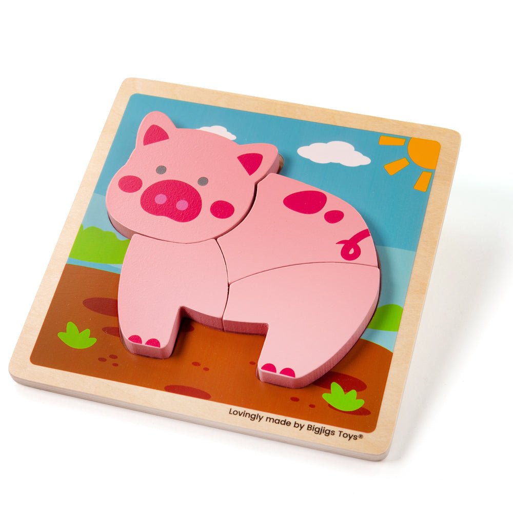 Chunky Lift - Out Puzzle - Pig - Toby Tiger